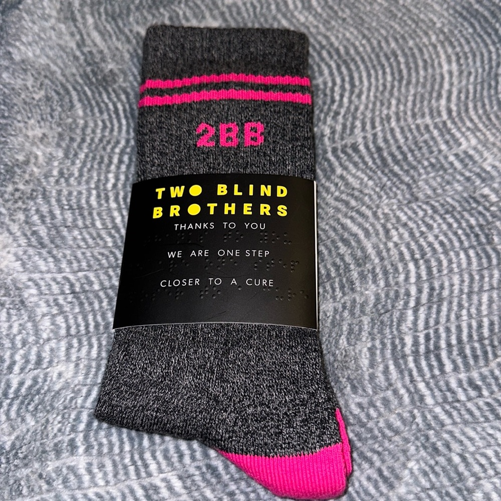 Two Blind Brothers Pink Calf Socks